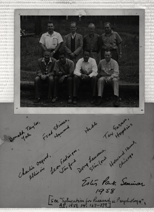 Participants in Estes Park workshop, 1958:
